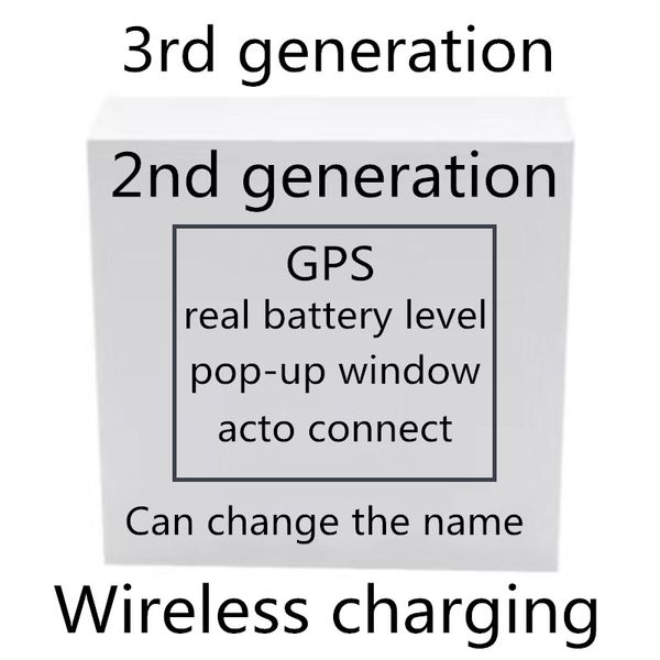 

Ap3 w1 h1 chip wirele charging generation 2 bluetooth headphone air auto paring earphone for with pop up window i12 i9 i7 tw