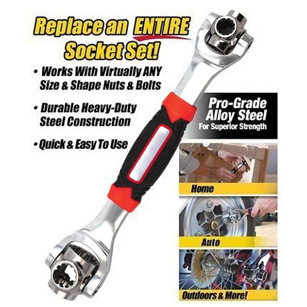 

tiger pliers 48 in 1 tools socket works with spline bolts torx 6-point, 12-point, torx, square universal furniture