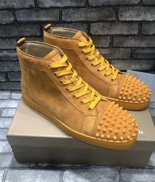 

new arrival mens and women casual shoes black leather white black spikes high red bottom sneakers,brand flat shoes 36-47