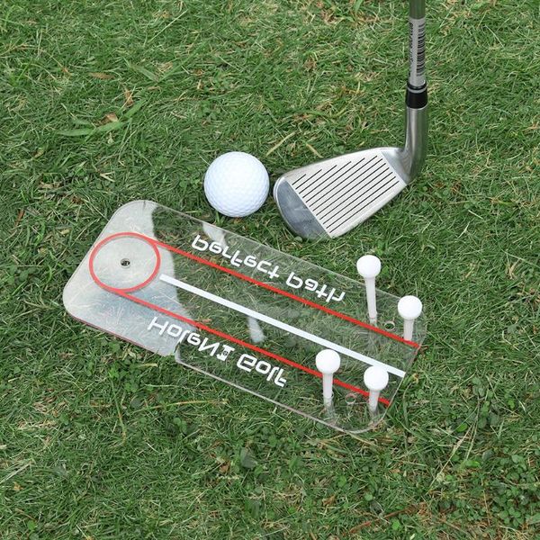 2019 New Golf Swing Straight Practice Golf Putting Mirror Alignment Training Aid Swing Trainer Eye Line Accessories 22 X 10cm From Orangeguo 20 15