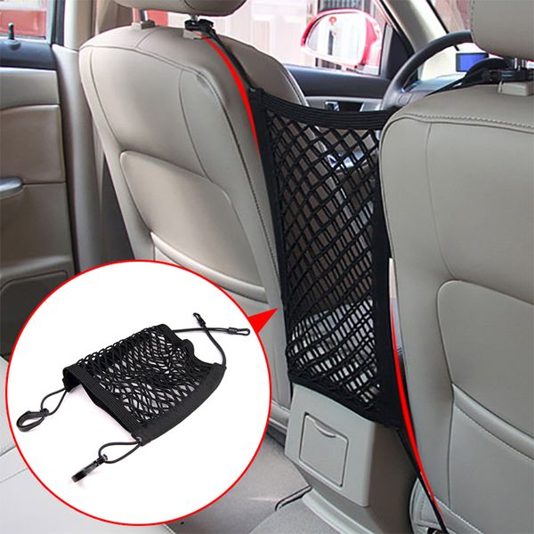 

car styling strong elastic car mesh net bag between organizer seat back storage bag luggage holder pocket auto accessories