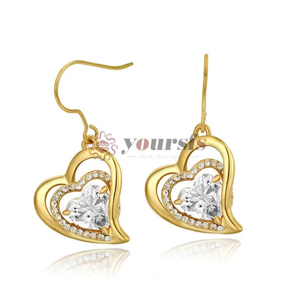 

yoursfs opal birthstone drop earrings for women cubic zirconia french hook piercing earrings love gift jewelry, Silver