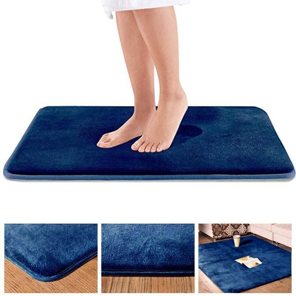

water absorption rug bath mat bathroom carpet shaggy memory foam door floor mat kitchen toilet non-slip accessories products