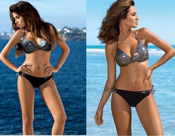 

fashion plus big large women bikini sets swimwear high waisted three piece swimsuits bathing suit swimming swim wear flexible stylish