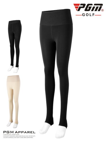 

spring new pgm golf bottom pants thickened and plushed 800d warm pants with high waist kuz051, Gary;green