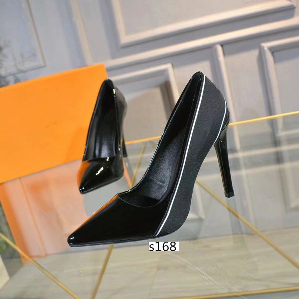 

wholesale women bowtie high heel shoes european brand designer chunky shoes genuine leather comfortable footwear size 36, Black
