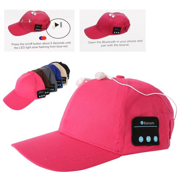 

bluetooth cap hat canvas wireless music speaker шляпа спорт открытый охота шапка шапка для мужчин женщин, Black;white