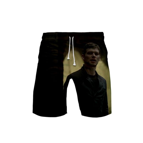 

niklaus mikaelson 3d beach shorts men 2019 fashion summer casual shorts fashion hip hop short 3d pants beach wear xxs-6xl, White;black