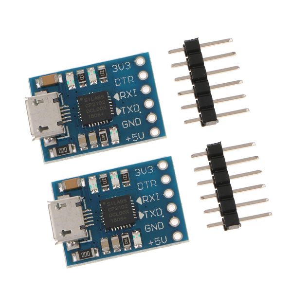 

4 piece micro usb uart cp2102 usb2.0 to uart ttl module 6pin serial converter replace rs232