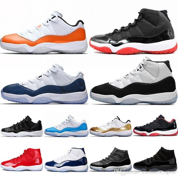 

11 11s men basketball shoes 2019 new concord platinum tint designer sneakers xi cap and gown bred space jam women sports shoes 36-47