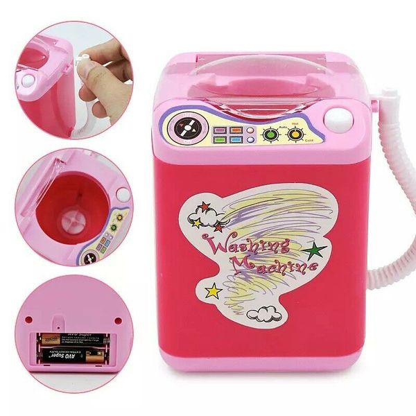 

Washing Toys Mini Electric Washing Machine Cosmetic Sponge Makeup Brushes Cleaner Wash Tools