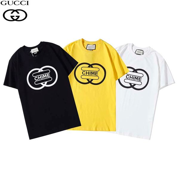 

ss spring and summer new high grade cotton printing short sleeve round neck panel t-shirt size: s-l-xl-xxl-xxxl color: black white q562, White;black