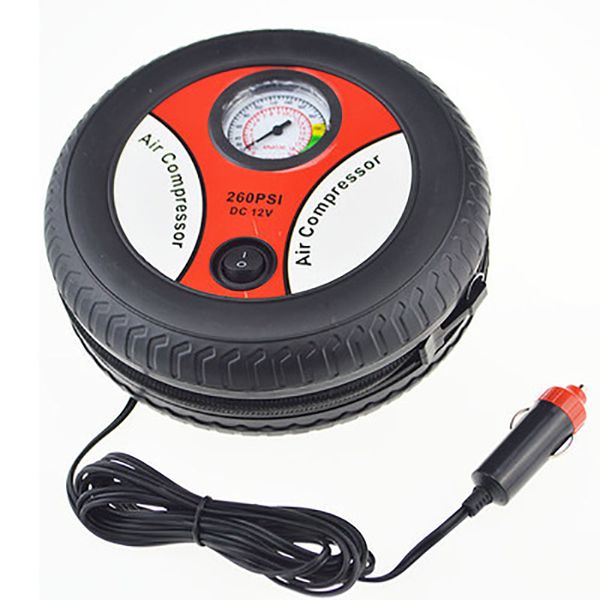 

260psi car air pump dc 12v portable electric 156w for balls rubber floater mini tire inflator air compressor car auto pump new