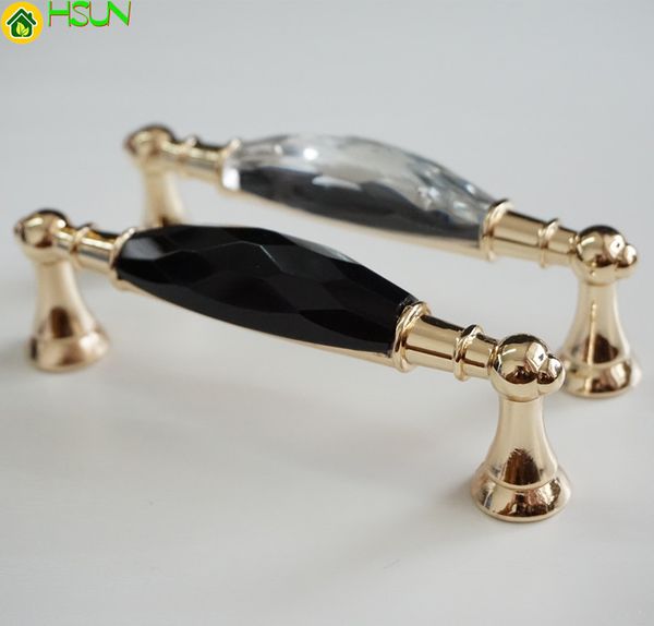 2019 3 75 5 Glass Dresser Pulls Drawer Handles Gold Black