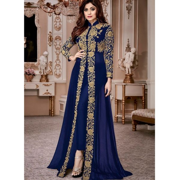 

2020 plus size long navy blue muslim arabic gold lace prom dresses evening gowns formal party dress, Black