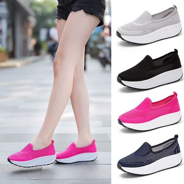 

new summer sports breathable shoes for women black grey dark blue pink hollow outdoor trainers sports sneakers size 35-42