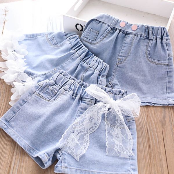 

2020 summer baby girls denim shorts, Black