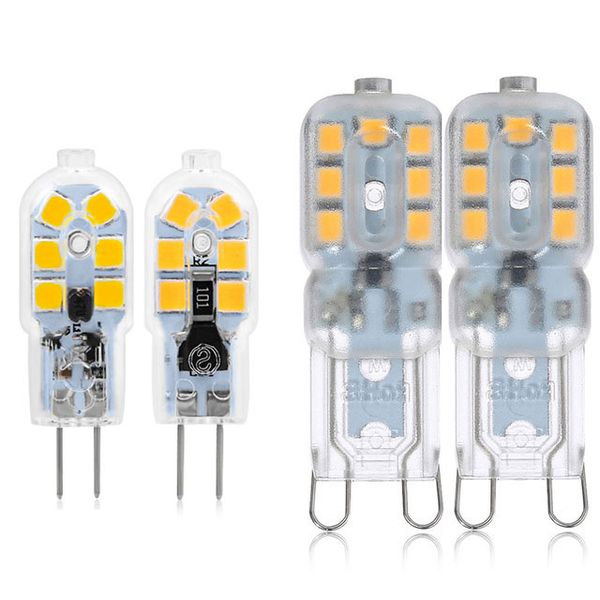 G4 G9 LED Lamba 3 W 5 W Mini LED Ampul AC 220 V DC 12 V SMD2835 Spotlight Avize Yüksek Kaliteli Aydınlatma Halojen Lambaları Değiştirin