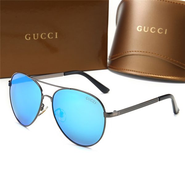 

designer luxury men sunglasses uv400 sunglasses glass lens polit sunglasses vintage metal sport sun glasses with box 6colors, White;black
