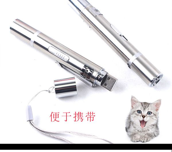 

cat toy usb inline laser pattern, funny cat stick detector pen, pet supplies