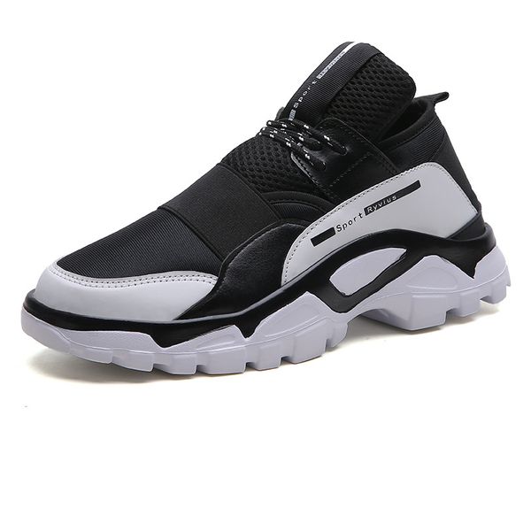 

male sneakers 2019 breathable 39~46 fashion lightweight shoes male #la1878, Black