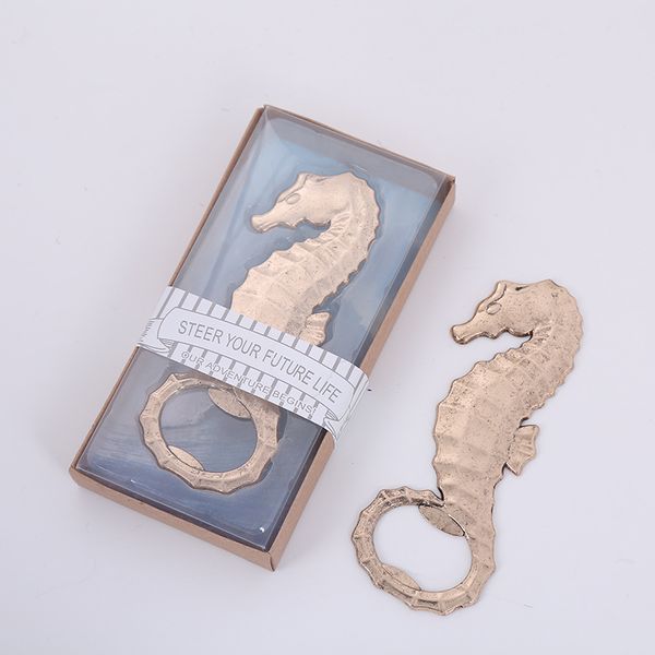 

гиппокамп бутылки золотых бутылки пива открывалка творческого key ring beer wedding guest благосклонность подарок free dhl