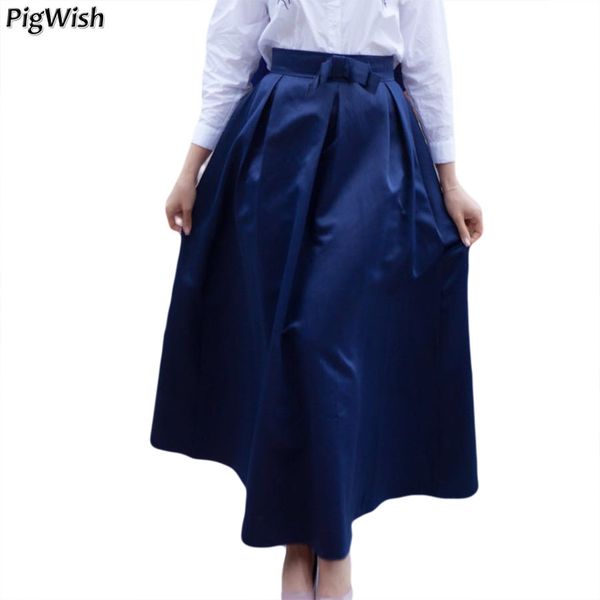 

2019 long muslim skirts abaya dubai kaftan ramadan elegant fashion bow islamic maxi skirt women bottoms moroccan clothing, Red