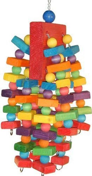

parrot colour wood gnaw toys bird toys will string toys 603g