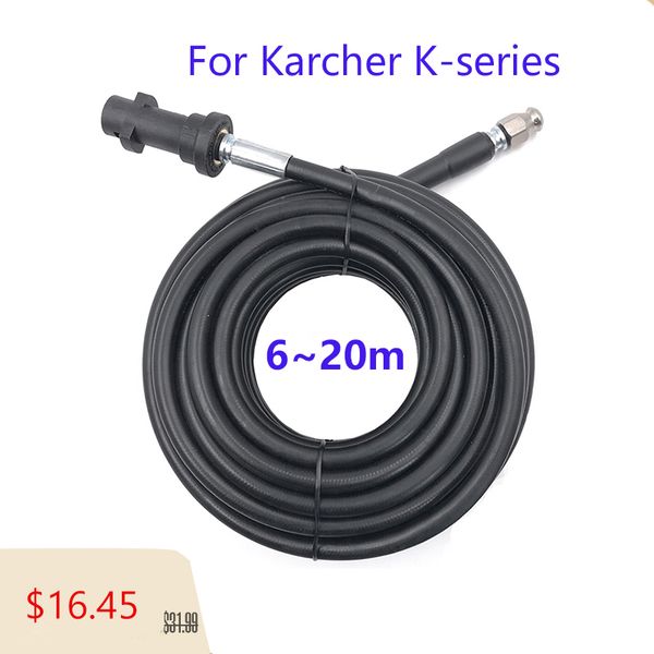 

6m 10m 15m 20 meters sewer drain water cleaning hose for karcher k1 k2 k4 k5 k6 k7 high pressure washer