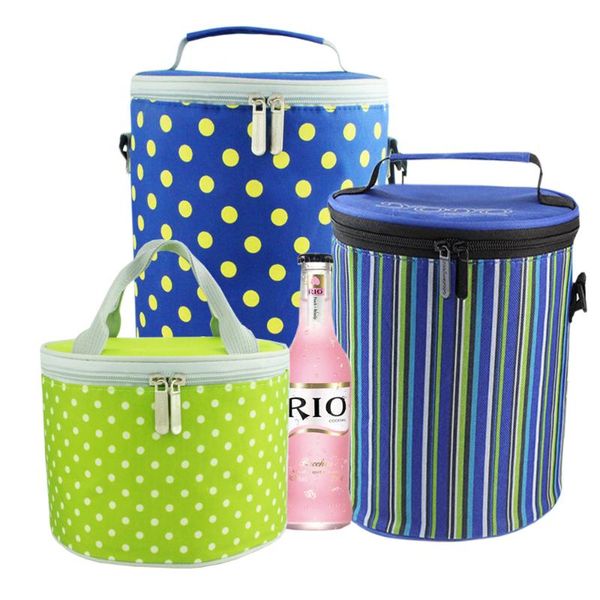 

thicken lunch box insulation bag bento bag yc374 20x20x23cm, Blue;pink