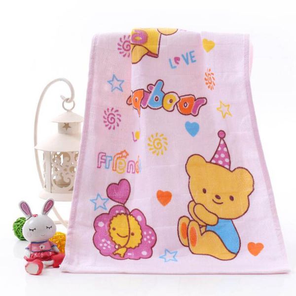 

cotton cute cartoon flower-printed baby face towel embroidery newborn towels
