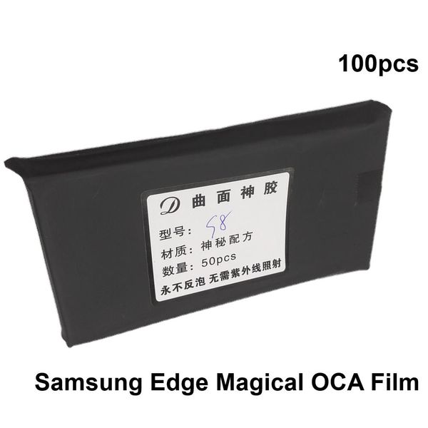 

new arrival 50pcs 150um magical oca optical clear adhesive for samsung s6 edge s7 edge s8 s8+ note 8 s9 oca glue lens film