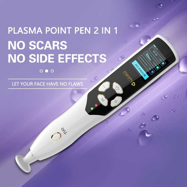 

2 in 1 ozone fibroblast plasma pen eyelid lift skin rejuvenation wrinkle spot mole freckle removal, Black