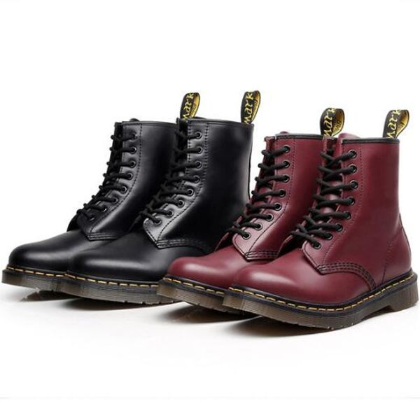 

34 46 ize brand new genuine leather boot for man women fa hion winter ankle boot low heel martin boot motorcycle boot