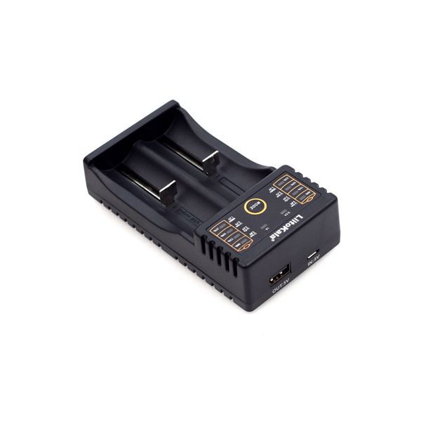 5V 2A Eingang Intelligentes Universal-Ladegerät LiitoKala lii-202 18650 26650 16340 14500USB Multifunktions-Taschenlampenladegerät mit 26650 Lichtern.