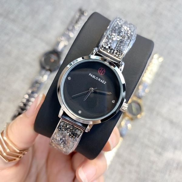 

2020 style fashion women watch popular crystal luxury wristwatch sell design dropshipping watch quartz party watch gift high quali, Slivery;brown