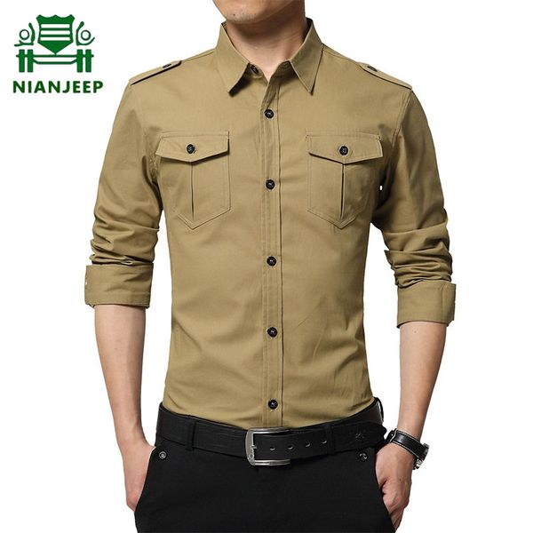 

shirts men cotton autumn solid breathable long sleeve men's shirt big size 4xl casual tactical airborne cargo shirts, White;black