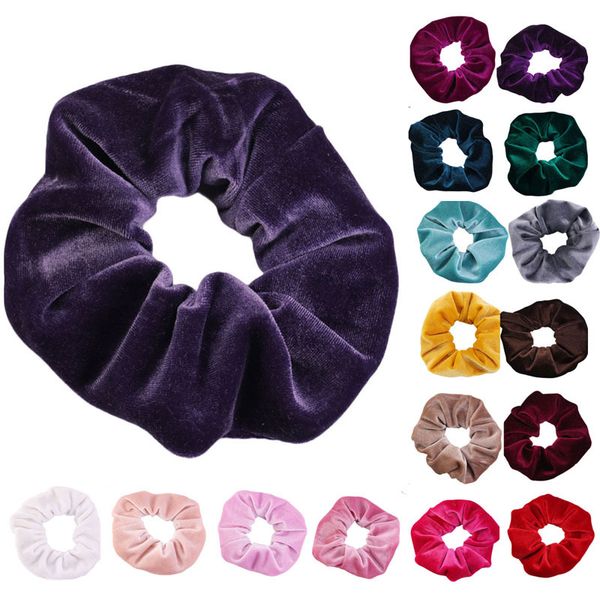 

new baby velvet стяжкой  цветов упругие галстуки волос резинка для волос bands твердые волос канаты teens волос headwear mermaid sequin ог, Slivery;white