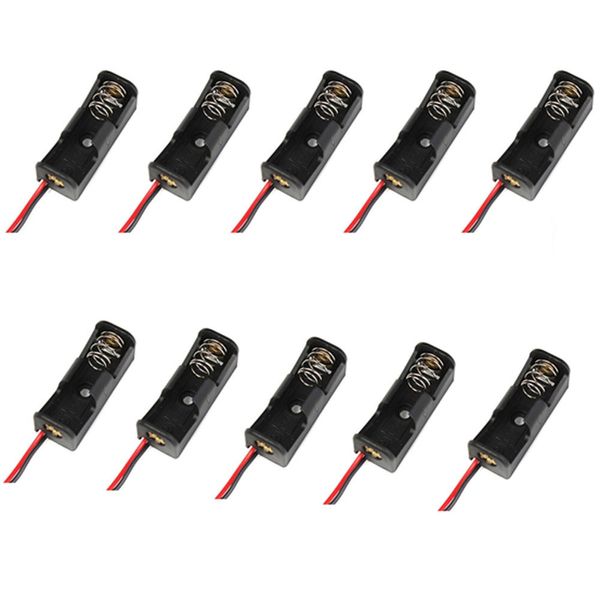 

10pcs 2-wired black 23a /a23 12v clip holder mn21 ms21 battery storage case box @4