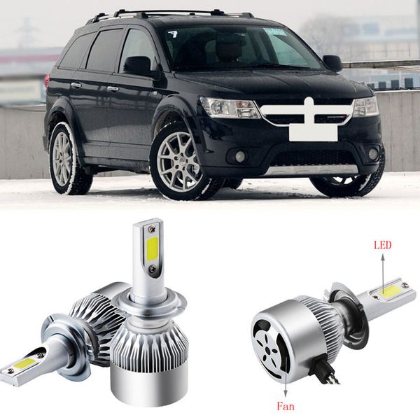 

2pcs 9005/hb3 6500k single beam led headlights fog lamp bulbs for dodge journey 2013