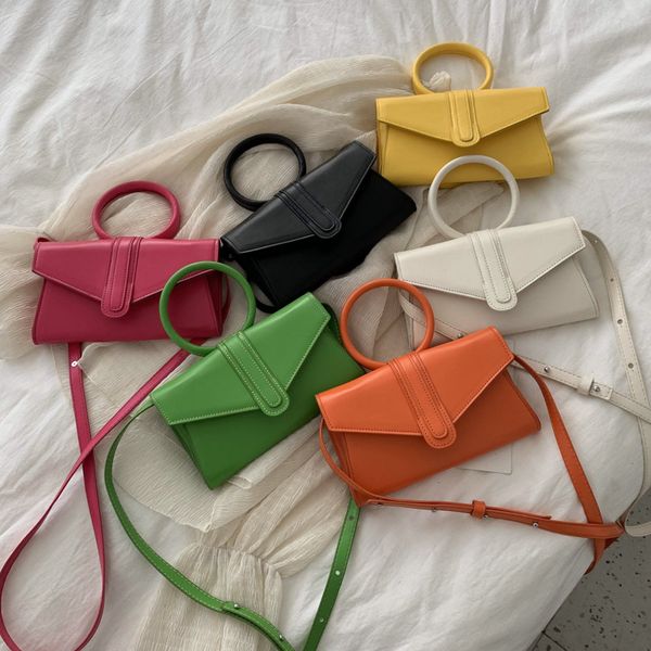 

senior women's bags 2020 new fashion hand bag simple solid color shoulder bag