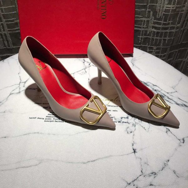 

fashion designer women's shoes with frame red bottom high heels 8cm nude black leather pointed toe pumps dress shoes pls