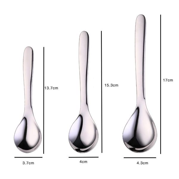 

304 stainless steel spoon household soup spoon with long handle