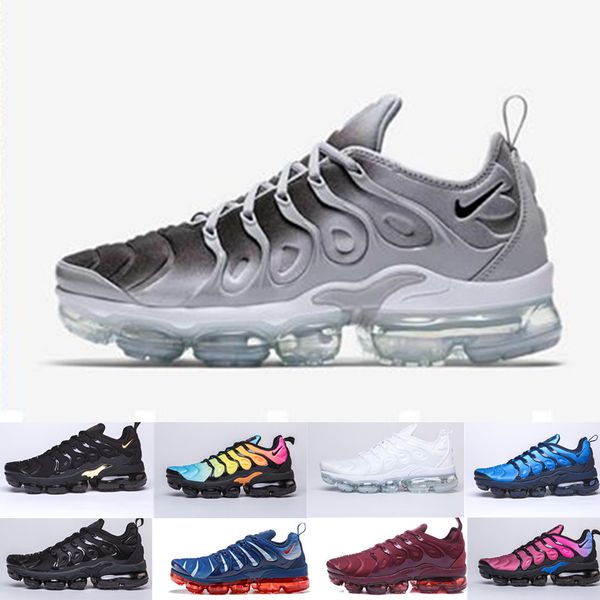 

brand new tn plus men women designer shoes black speed red white game royal anthracite ultra white black running shoes 2019 sneakers 36-45
