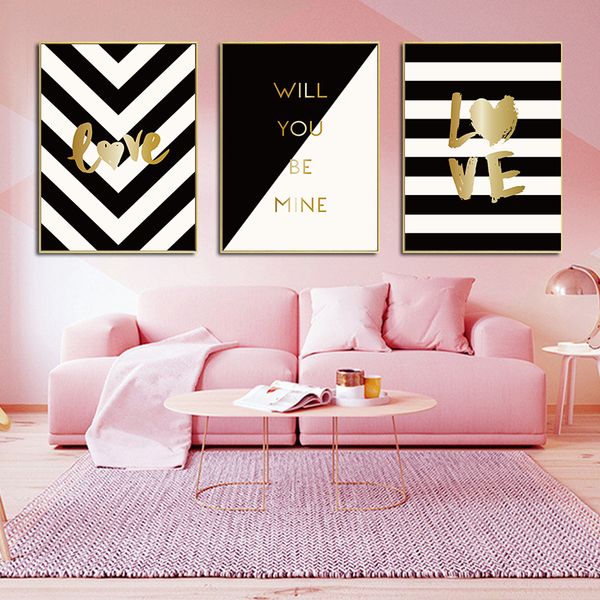 

minimalistic abstract black and white geometric pattern stitching canvas art painting print poster picture wall home decoration