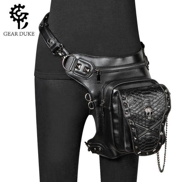 

готические мужчины талии сумка женщины vingtage leg fanny pack мотоциклист бедро hip belt кобура сумки стимпанк плеча crossbody сумка
