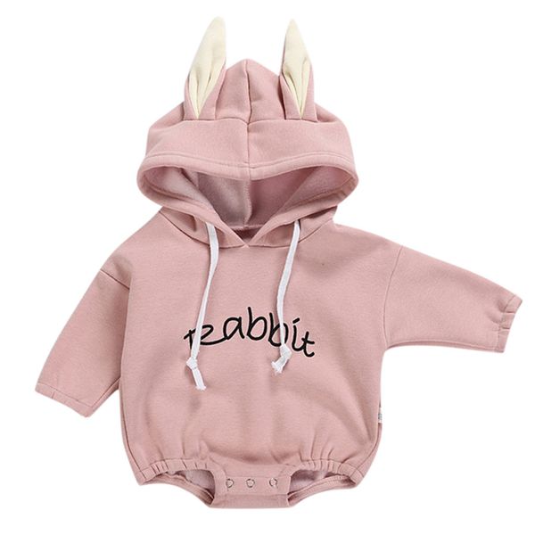 Kid Kleidung Overall Todder Kind Baby Mädchen Junge Kaninchen Brief Sweatshirt Tops Strampler Pullover Body vetement enfant fille