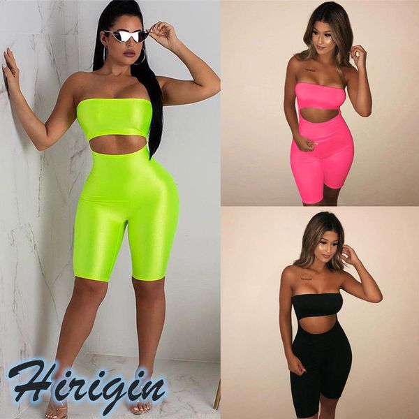 

summer playsuits women sleeveless off shoulder bodycon playsuits solid wrapped chest crop, Black;white