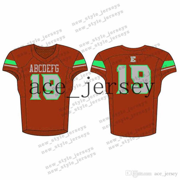

75Men 2019 Youth Football Jerseys Army Green Wine Red Embroidery Logos Stitched Custom Any name Any number Jerseys