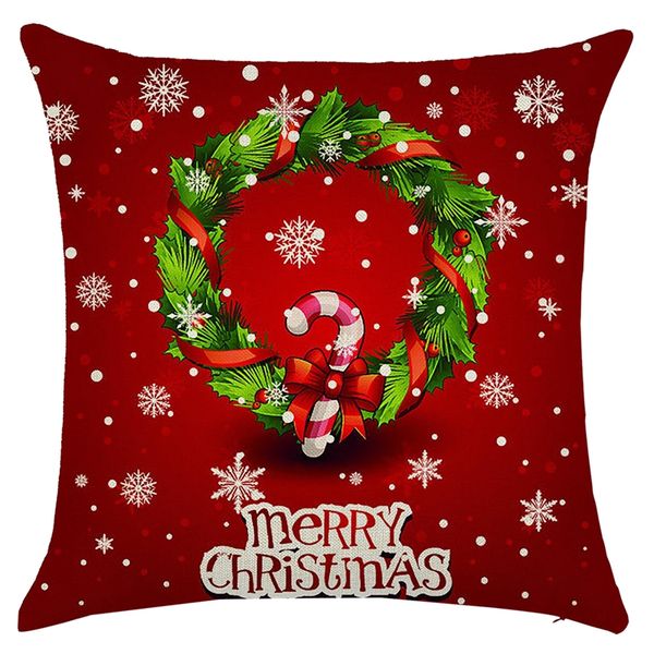 

european style pillowcase christmas household decor pillow cover car cushion cover 45x45cm(17 inch x17 inch) pattern ch pillow case